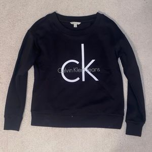 Calvin Klein black sweatshirt.